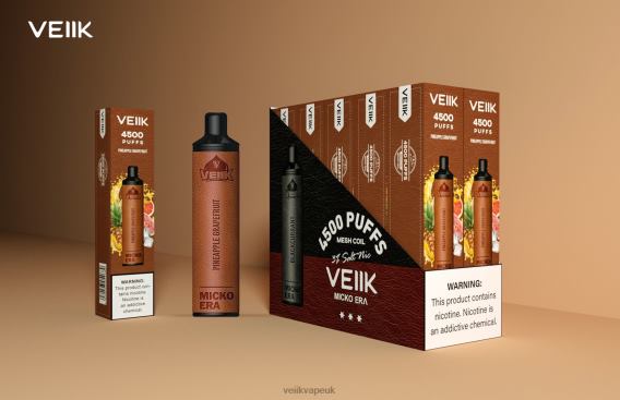 VEIIK Micko Lux UK BLTRB6 Pineapple Grapefruit | VEIIK Micko Era 4500 Puffs Disposable 30 mg
