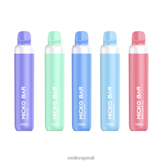VEIIK Micko Q UK BLTRB29 Multiple Flavors | VEIIK Micko Bar Disposable Vape 1500 Puffs