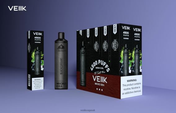 VEIIK Micko Q UK BLTRB9 Blackcurrant | VEIIK Micko Era 4500 Puffs Disposable 30 mg