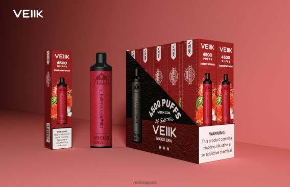 VEIIK Vape UK BLTRB1 Strawberry Watermelon | VEIIK Micko Era 4500 Puffs Disposable 30 mg