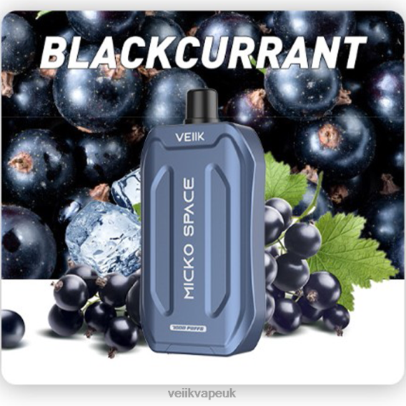 VEIIK Vape UK BLTRB41 Blackcurrant | VEIIK Micko Space Disposable Vape 7000 Puffs