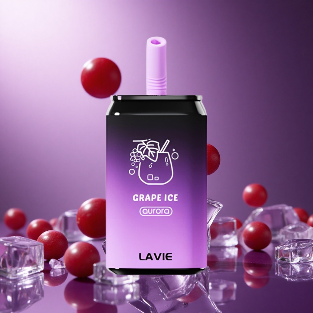 Grape Ice LAVIE Aurora 11000 Puffs 22ML Type C Rechargeable