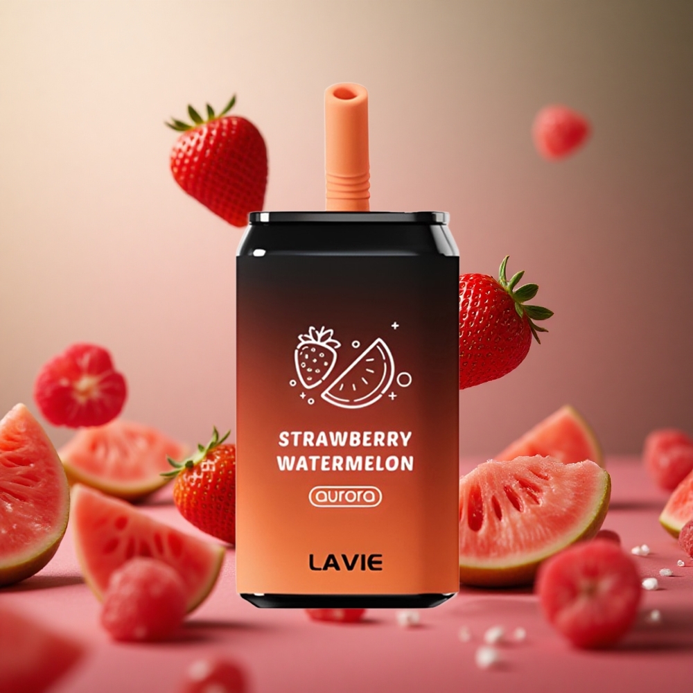 Strawberry Watermelon Lavie Aurora 11000 Puffs 22ML Type C Rechargeable
