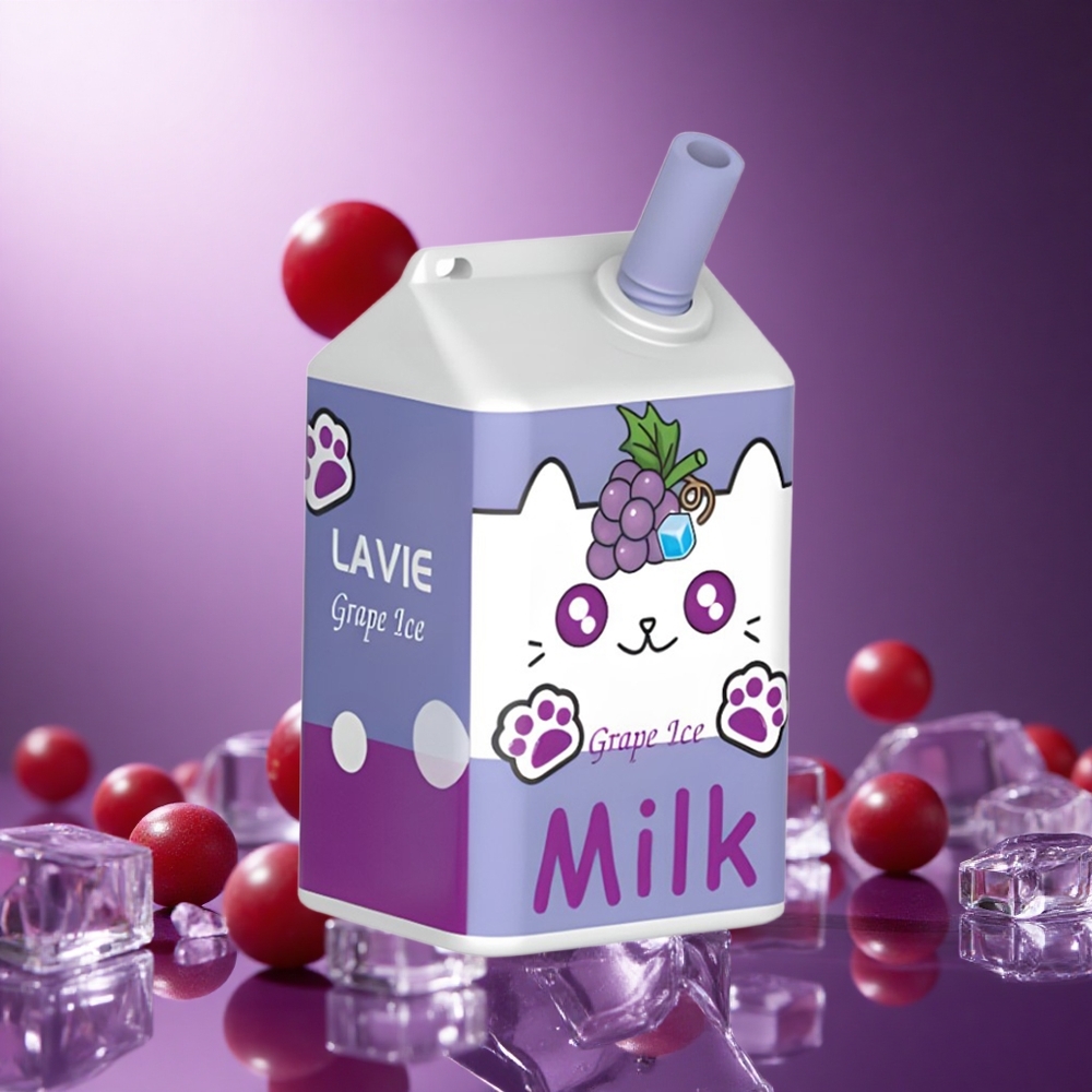 Grape Ice LAVIE Milk 7000 Puffs 16ML Type C Rechargeable