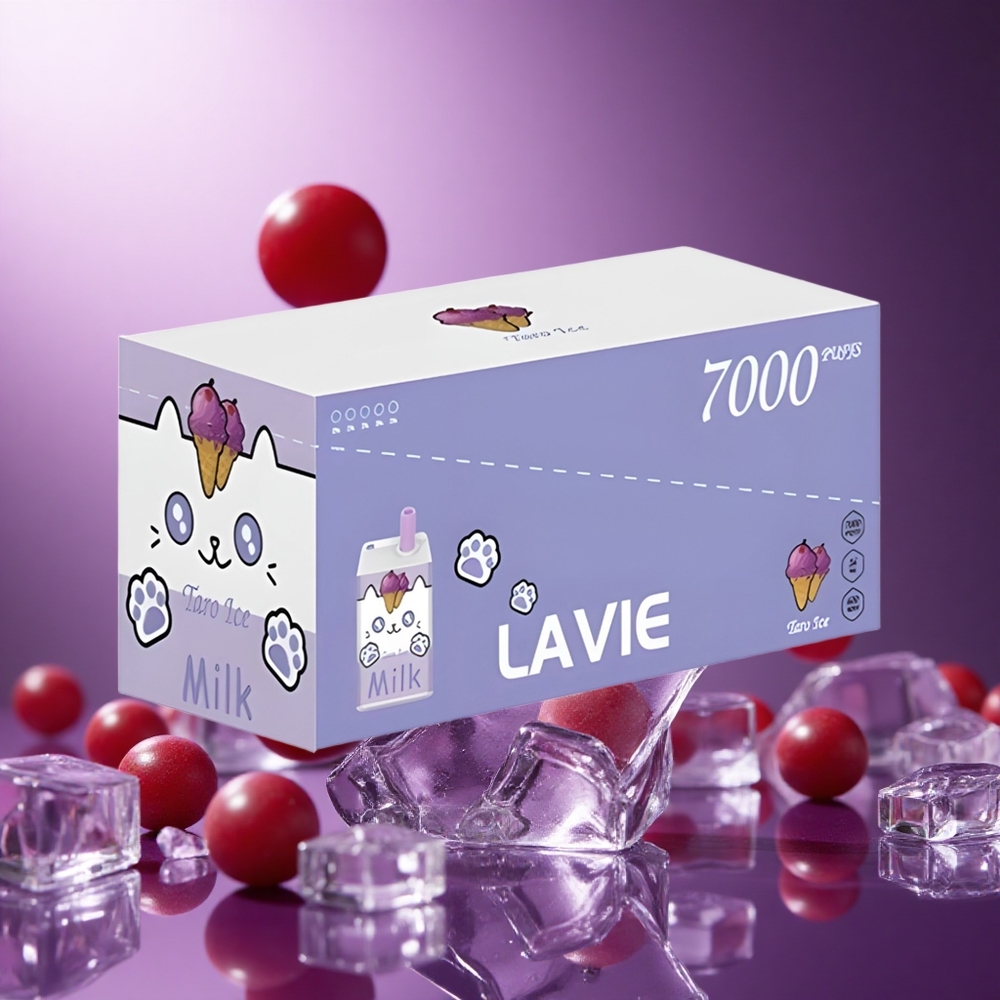 Grape Ice LAVIE Milk 7000 Puffs 16ML Type C Rechargeable