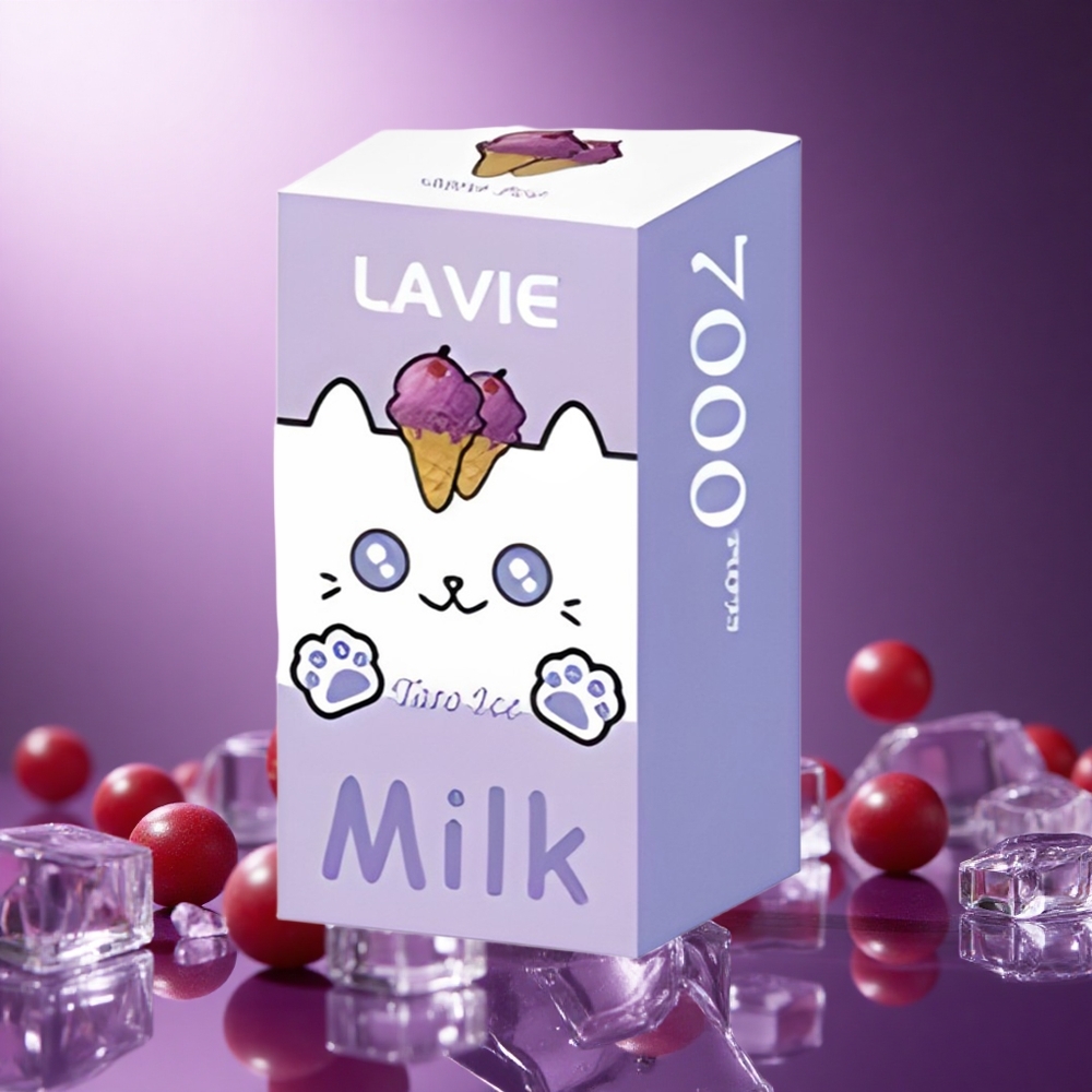 Grape Ice LAVIE Milk 7000 Puffs 16ML Type C Rechargeable