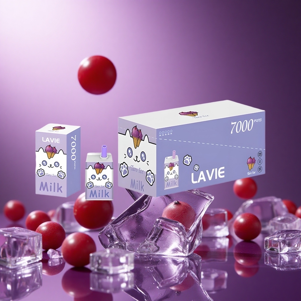 Grape Ice LAVIE Milk 7000 Puffs 16ML Type C Rechargeable