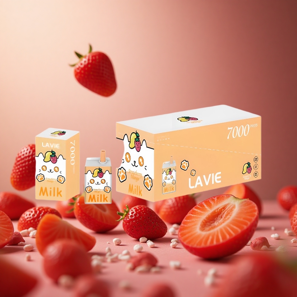 Strawberry Mango Lavie Milk 7000 Puffs 16ML Type C Rechargeable