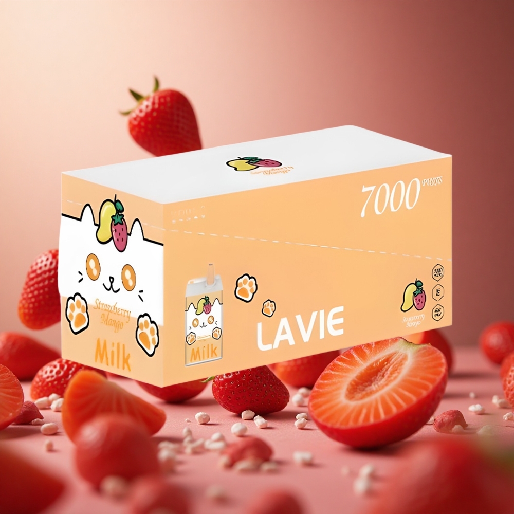 Strawberry Mango Lavie Milk 7000 Puffs 16ML Type C Rechargeable