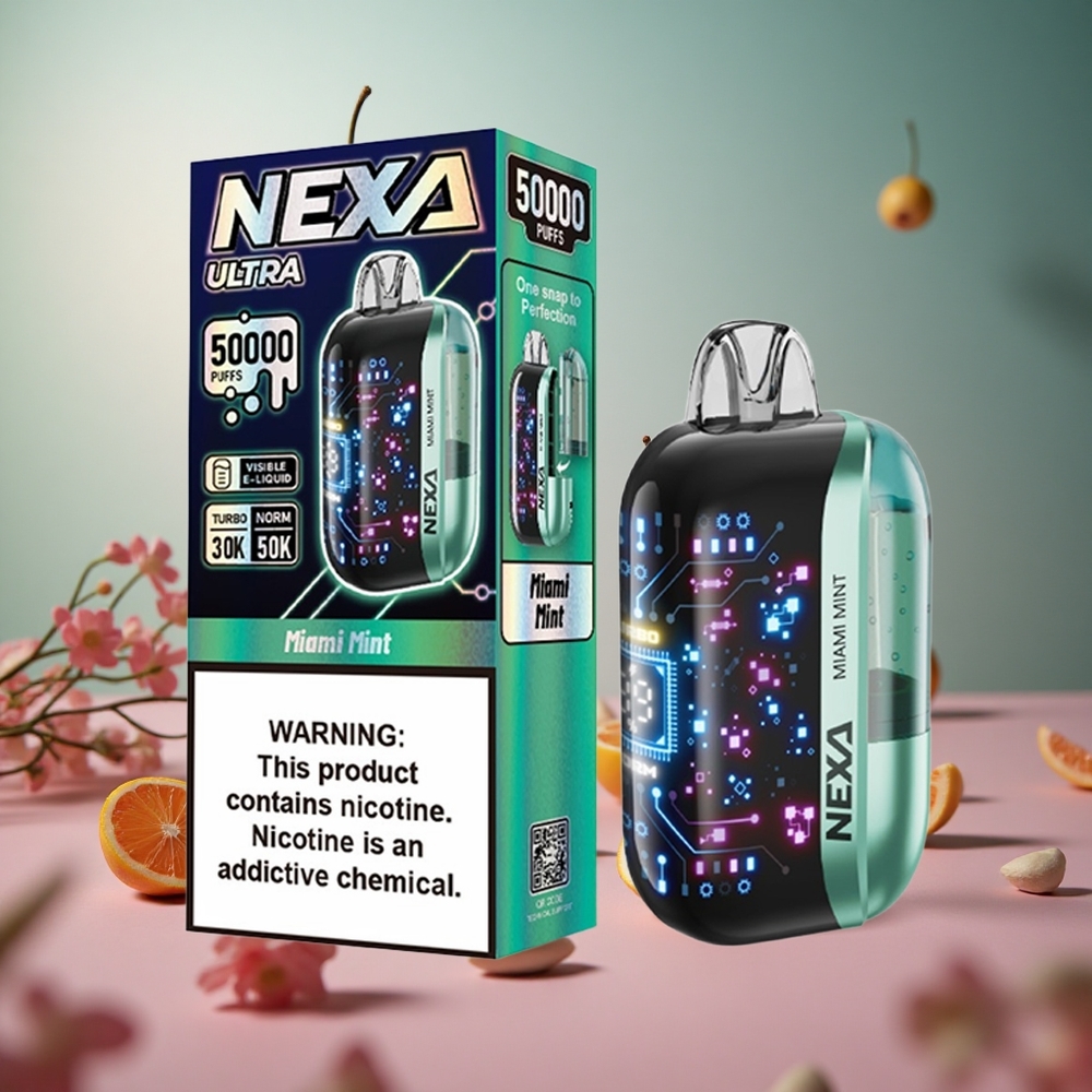Miami Mint NEXA Ultra 50000 Puffs 20ml Prefilled 800mah Battery Disposable Vape
