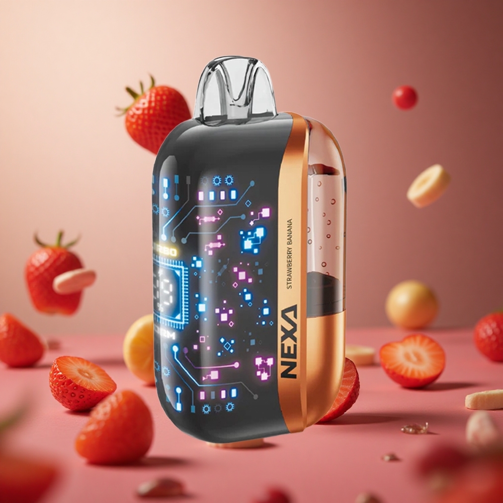 Strawberry Banana NEXA Ultra 50000 Puffs 20ml Prefilled 800mah Battery Capacity Disposable Vape