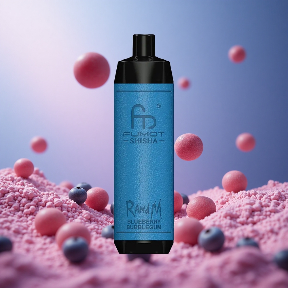 Blueberry Bubblegum RandM Fumot Shisha 10000 Puffs 18ml Prefilled