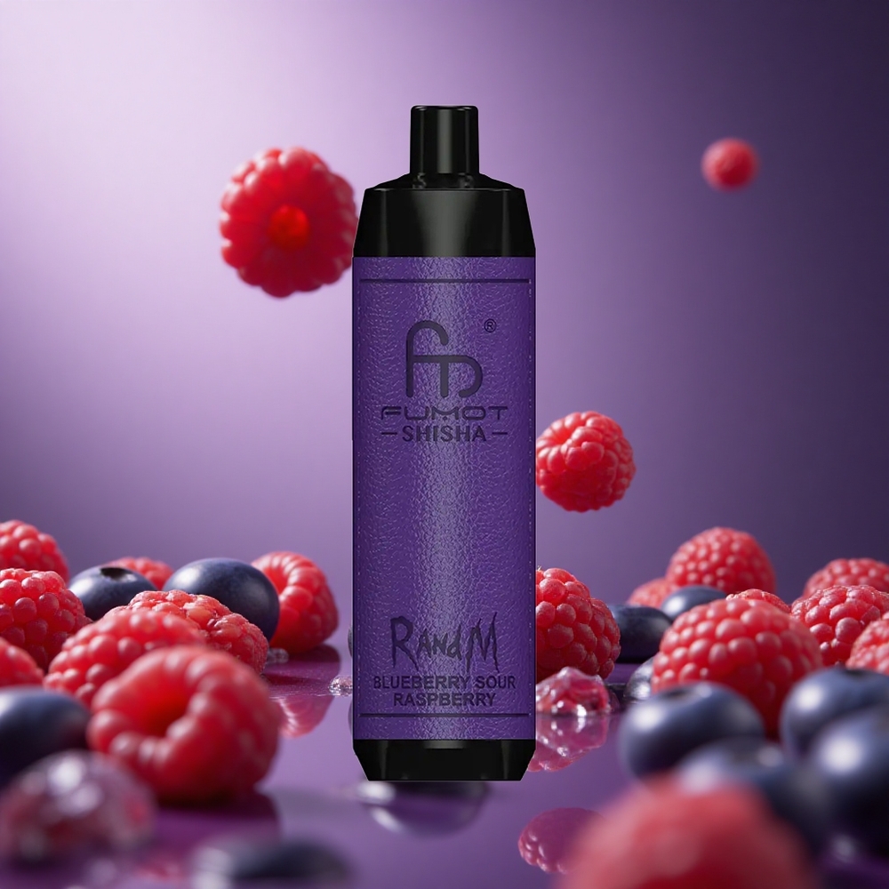 Blueberry Sour Raspberry RandM Fumot Shisha 10000 Puffs 18ml Prefilled