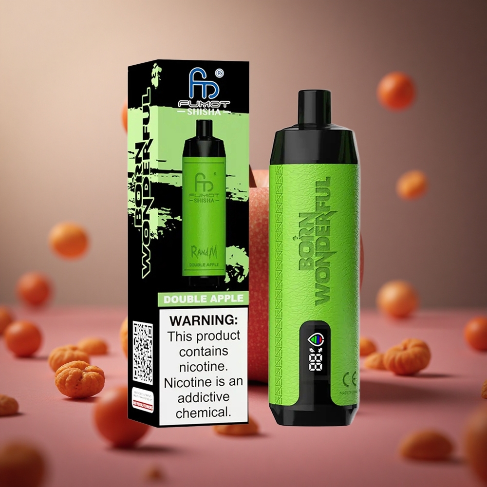 Double Apple RandM Fumot Shisha 10000 Puffs 18ml Disposable Vape