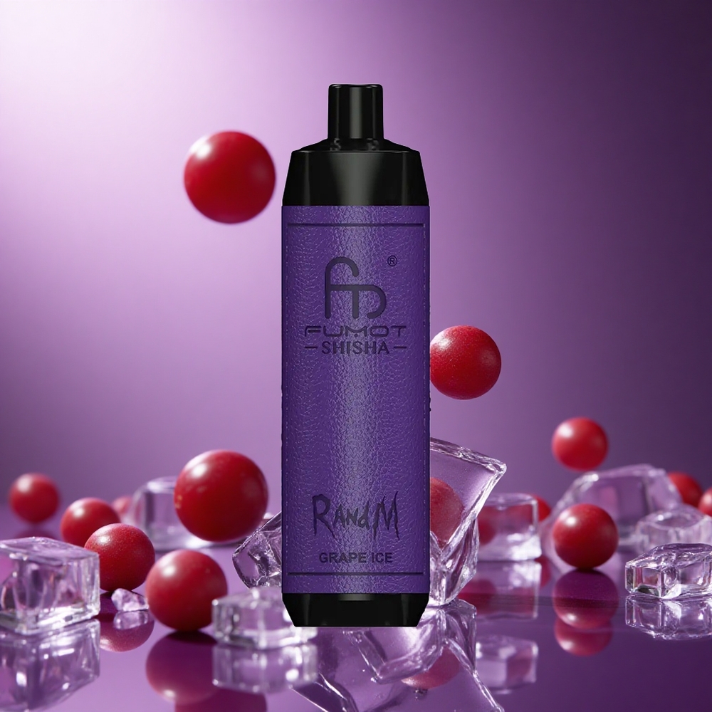 Grape Ice RandM Fumot Shisha 10000 Puffs 18ml Prefilled e-liquid