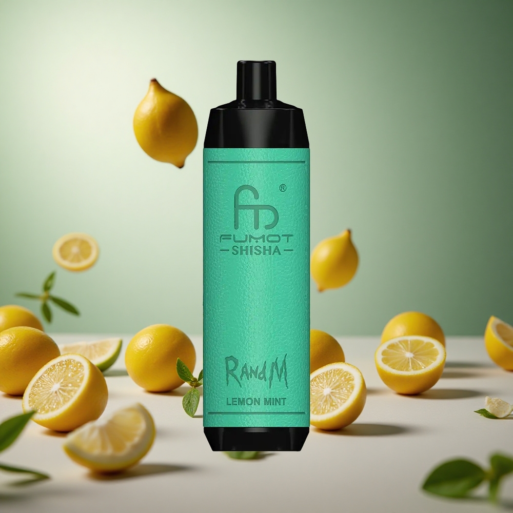 Lemon Mint RandM Fumot Shisha 10000 Puffs 18ml Prefilled