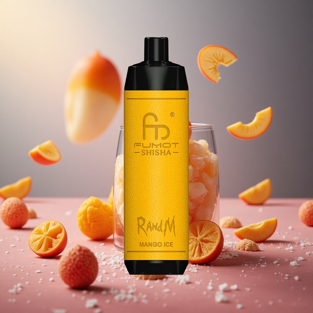 Mango Ice RandM Fumot Shisha 10000 Puffs 18ml Prefilled Disposable Vape
