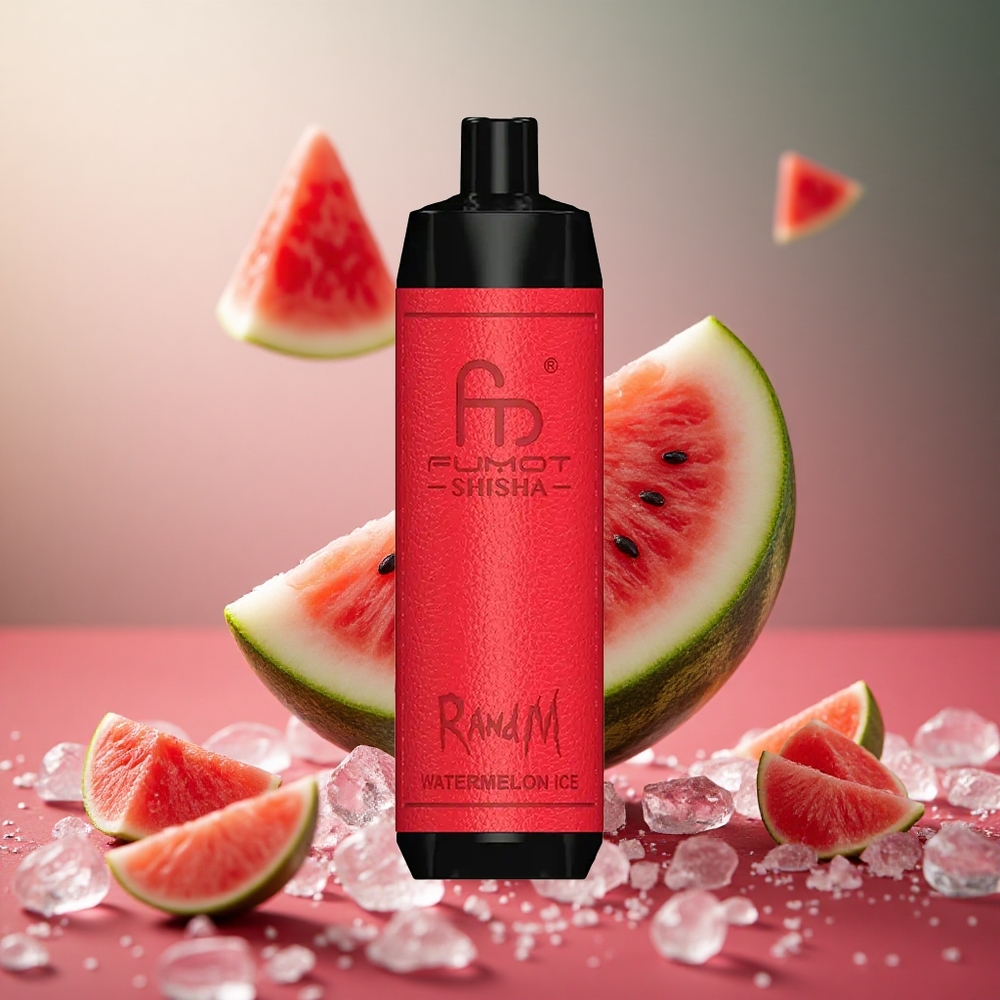 Watermelon Ice RandM Fumot Shisha 10000 Puffs 18ml Prefilled Disposable Vape