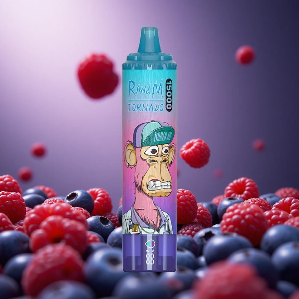 Blueberry Raspberry RandM Tornado 15000 Puffs 25ml Mesh Coil