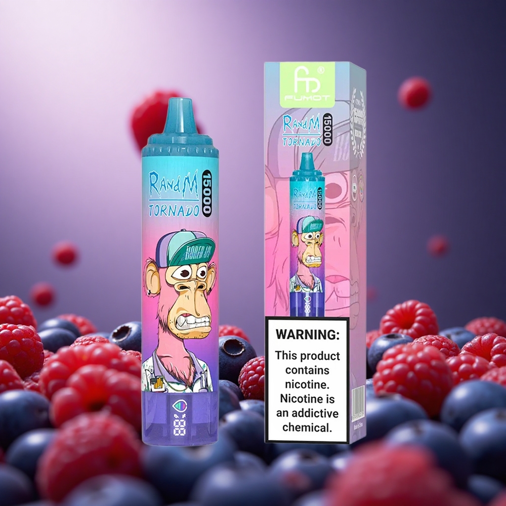 Blueberry Raspberry RandM Tornado 15000 Puffs 25ml Mesh Coil