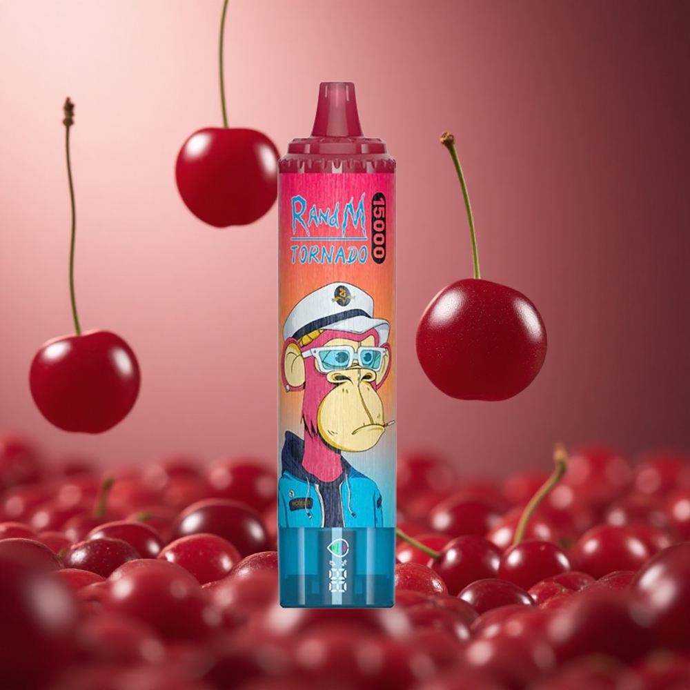 Cherry RandM Tornado 15000 Puffs 25ml Disposable Vape