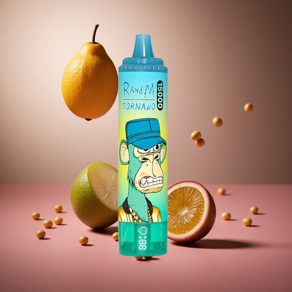 Kiwi Passion Fruit Guava RandM Tornado 15000 Puffs 25ml Disposable Vape