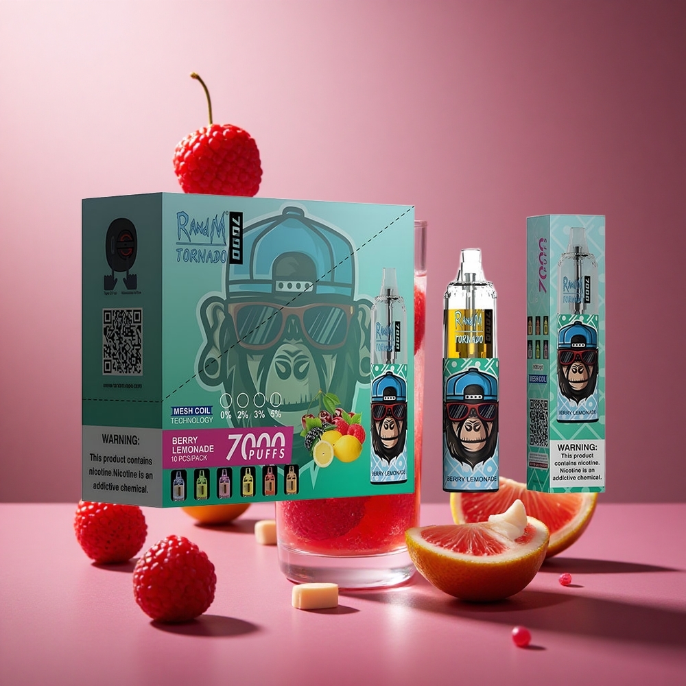 Berry Lemonade RandM Fumot Tornado 7000 Puffs 14 ML E-liquid