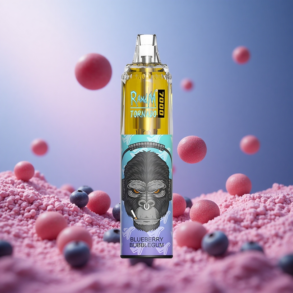 Blueberry Bubblegum RandM Fumot Tornado 7000 Puffs 14ML E-liquid Disposable Vape