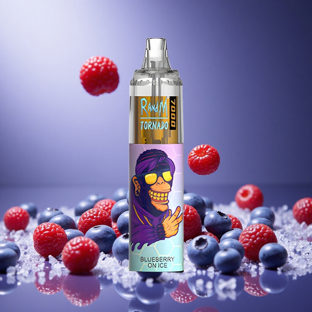 Blueberry On Ice RandM Fumot Tornado 7000 Puffs 14 ML E-liquid