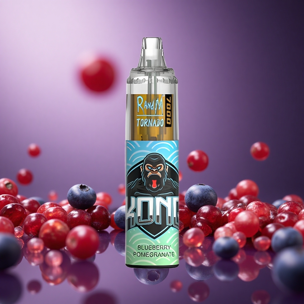 Blueberry Pomegranate RandM Fumot Tornado 7000 Puffs 14ML E-liquid Disposable Vape