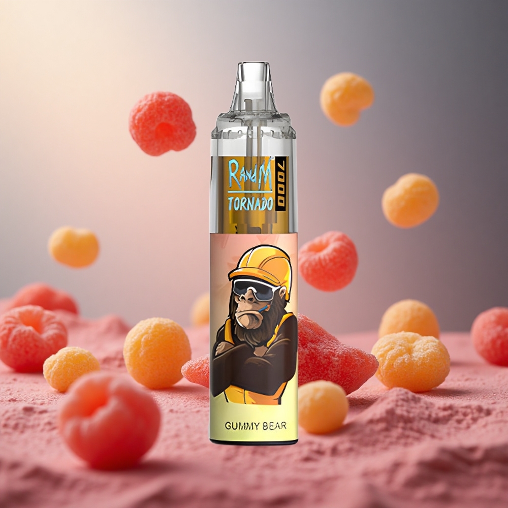 Gummy Bear RandM Fumot Tornado 7000 Puffs Mesh Coil