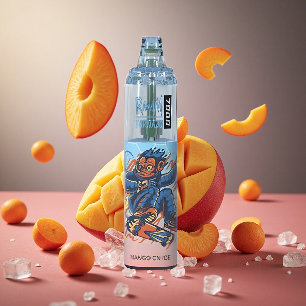 Mango On Ice RandM Fumot Tornado 7000 Puffs 14ML E-liquid Disposable Vape