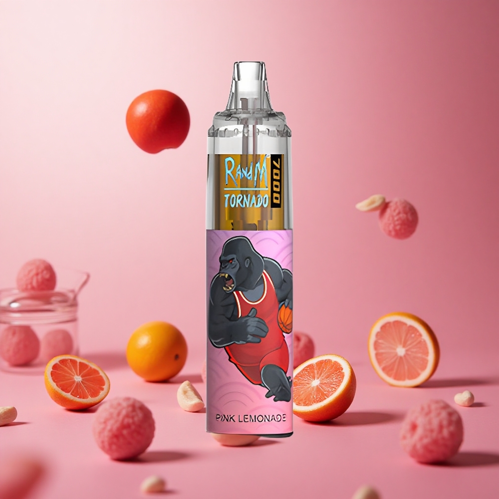 Pink Lemonade RandM Fumot Tornado 7000 Puffs 14ML E-liquid Disposable Vape