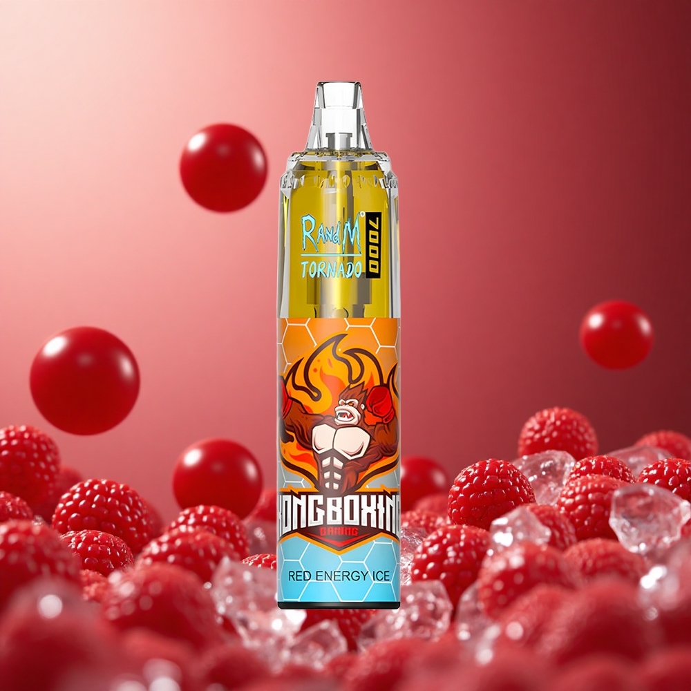 Red Energy Ice RandM Fumot Tornado 7000 Puffs 14ML Air-Adjustable