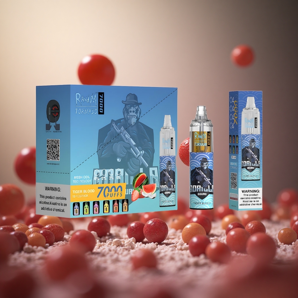 Tiger Blood RandM Fumot Tornado 7000 Puffs 14ML E-liquid Disposable Vape