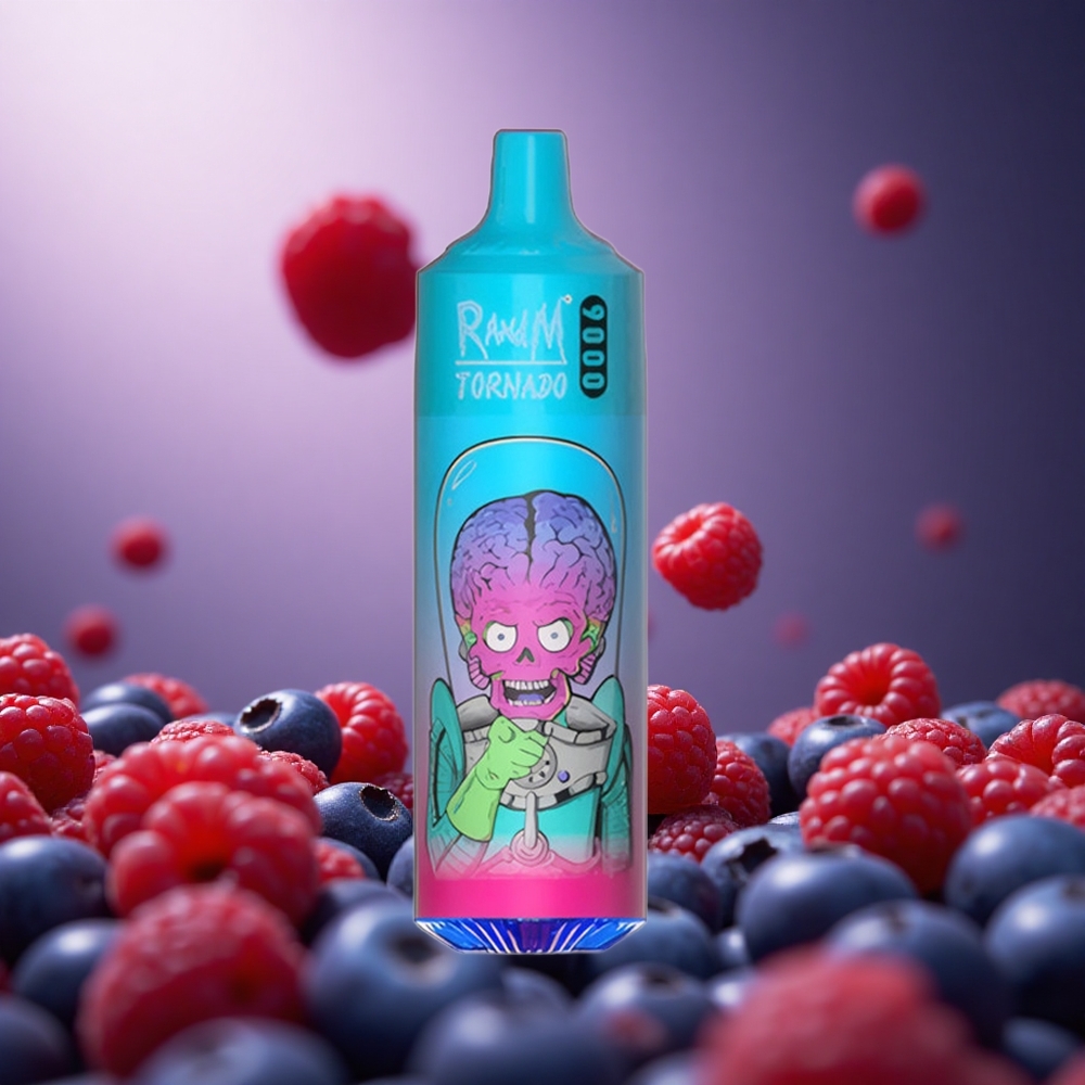 Blueberry Raspberry RandM Tornado 9000 Puffs 18mL Mesh Coil