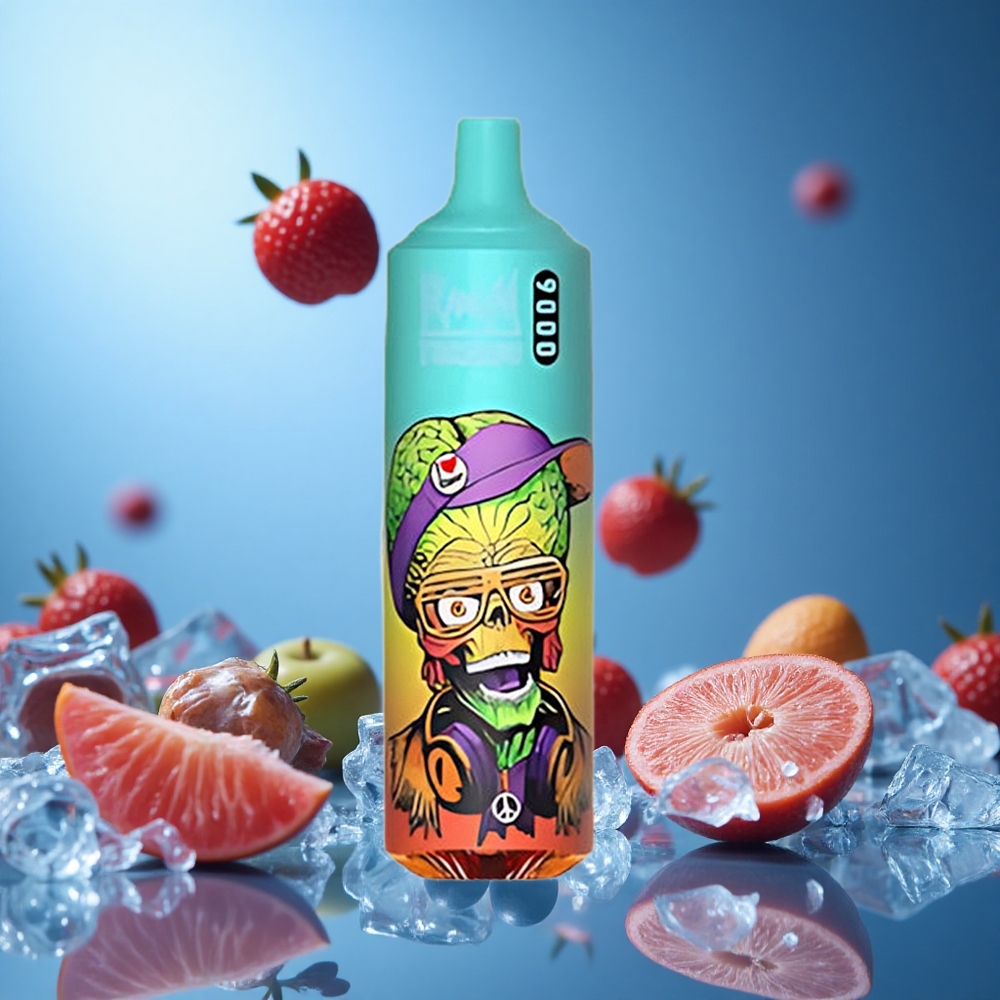 Bluelicious Ice RandM Tornado 9000 Puffs 18mL Mesh Coil