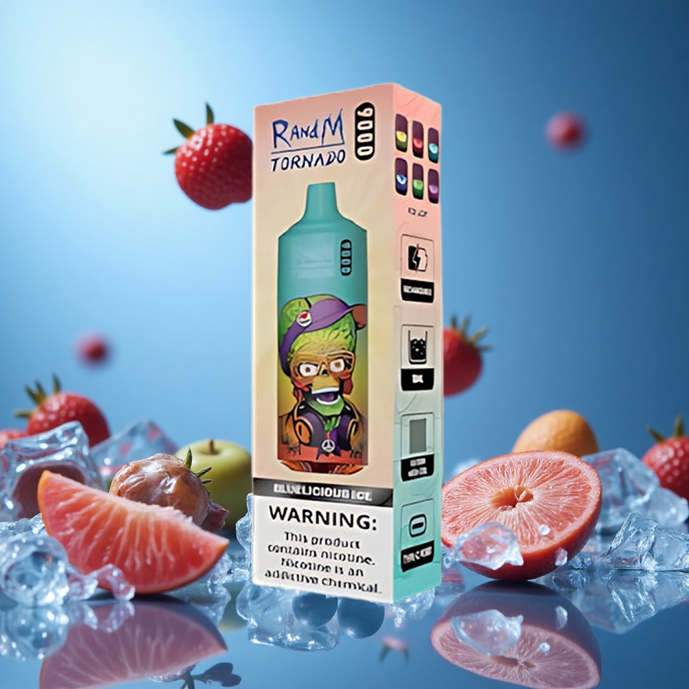 Bluelicious Ice RandM Tornado 9000 Puffs 18mL Mesh Coil