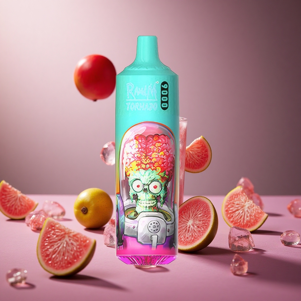 Guava Ice RandM Tornado 9000 Puffs 18 mL Mesh Coil