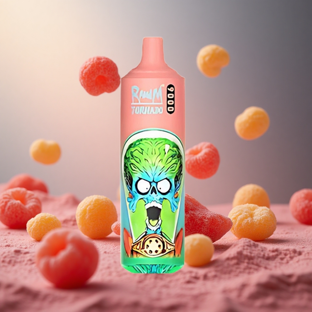 Gummy Bear RandM Tornado 9000 Puffs 18mL Mesh Coil