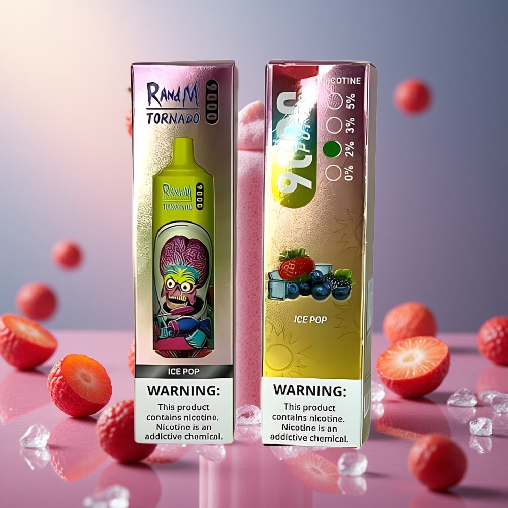 Ice Pop RandM Tornado 9000 Puffs 18mL Mesh Coil