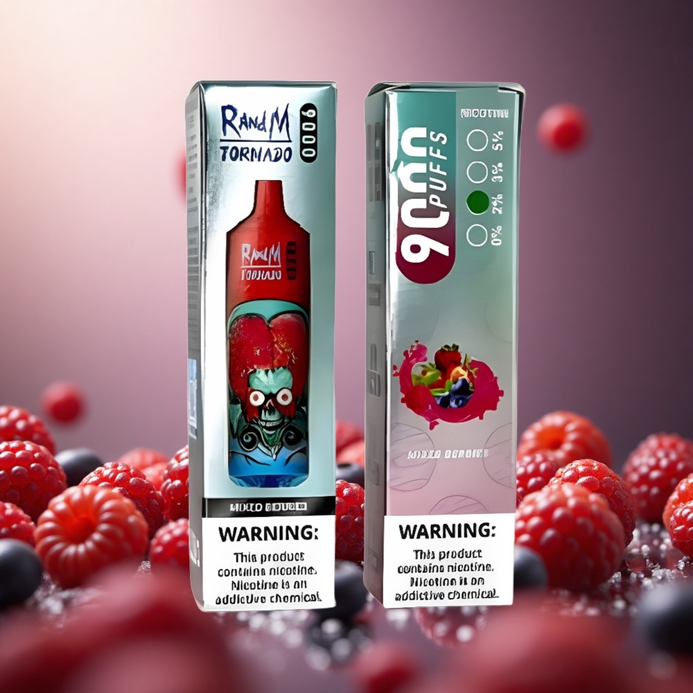 Mixed Berries RandM Tornado 9000 Puffs 18mL Mesh Coil