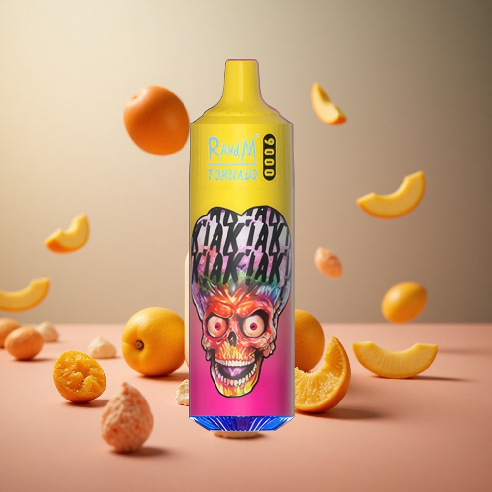Peachy Mango Pineapple RandM Tornado 9000 Puffs 18mL Mesh Coil