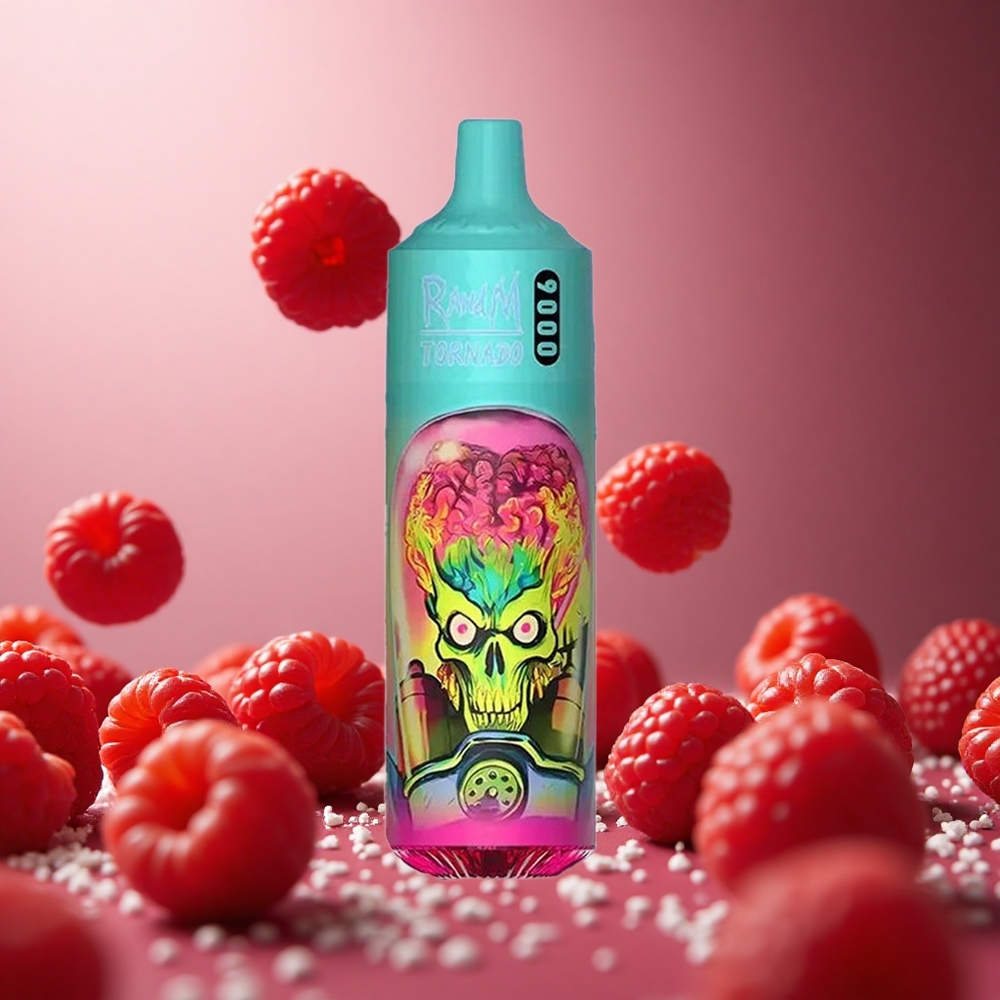 Strawberry Raspberry RandM Tornado 9000 Puffs 18mL Mesh Coil