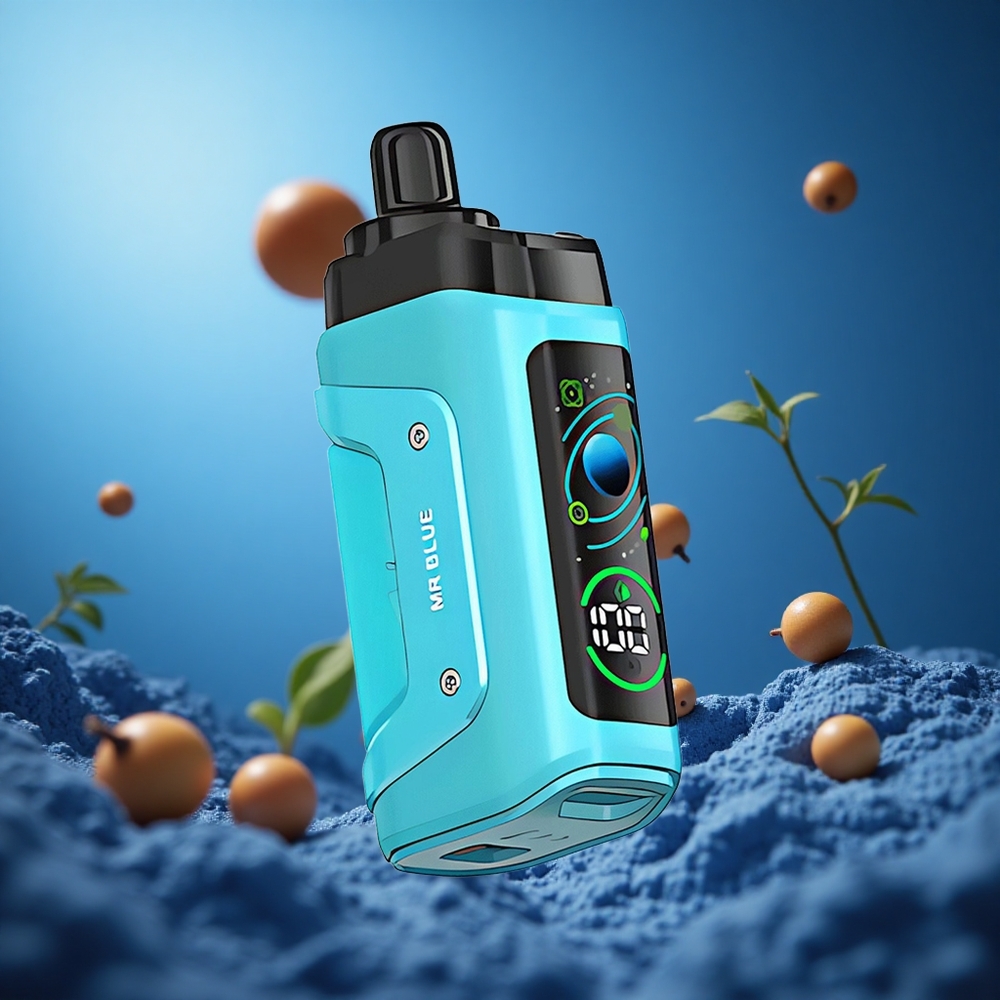 Mr Blue Razz Bar 45000 Puffs 20 mg/ml Nicotine Strength Disposable Vape