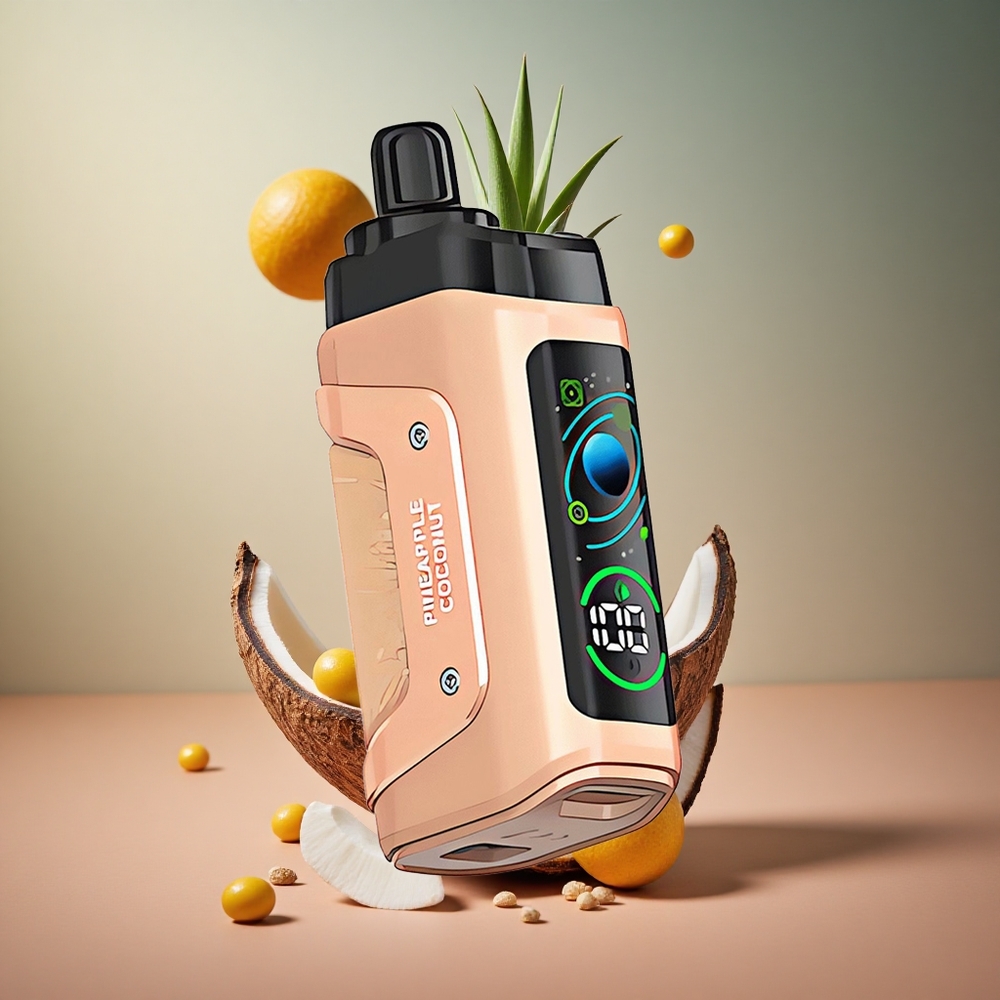 Pineapple Coconut Razz Bar 45000 Puffs 1.0 Ohm Mesh Coil Disposable Vape