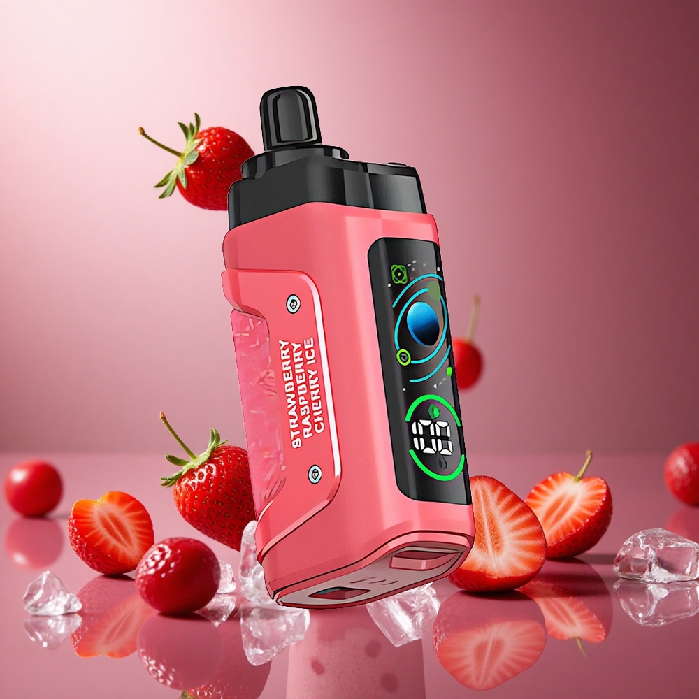 Strawberry Cherry Ice Razz Bar Disposable Vape 45000 Puffs 20 mg/ml Nicotine Strength