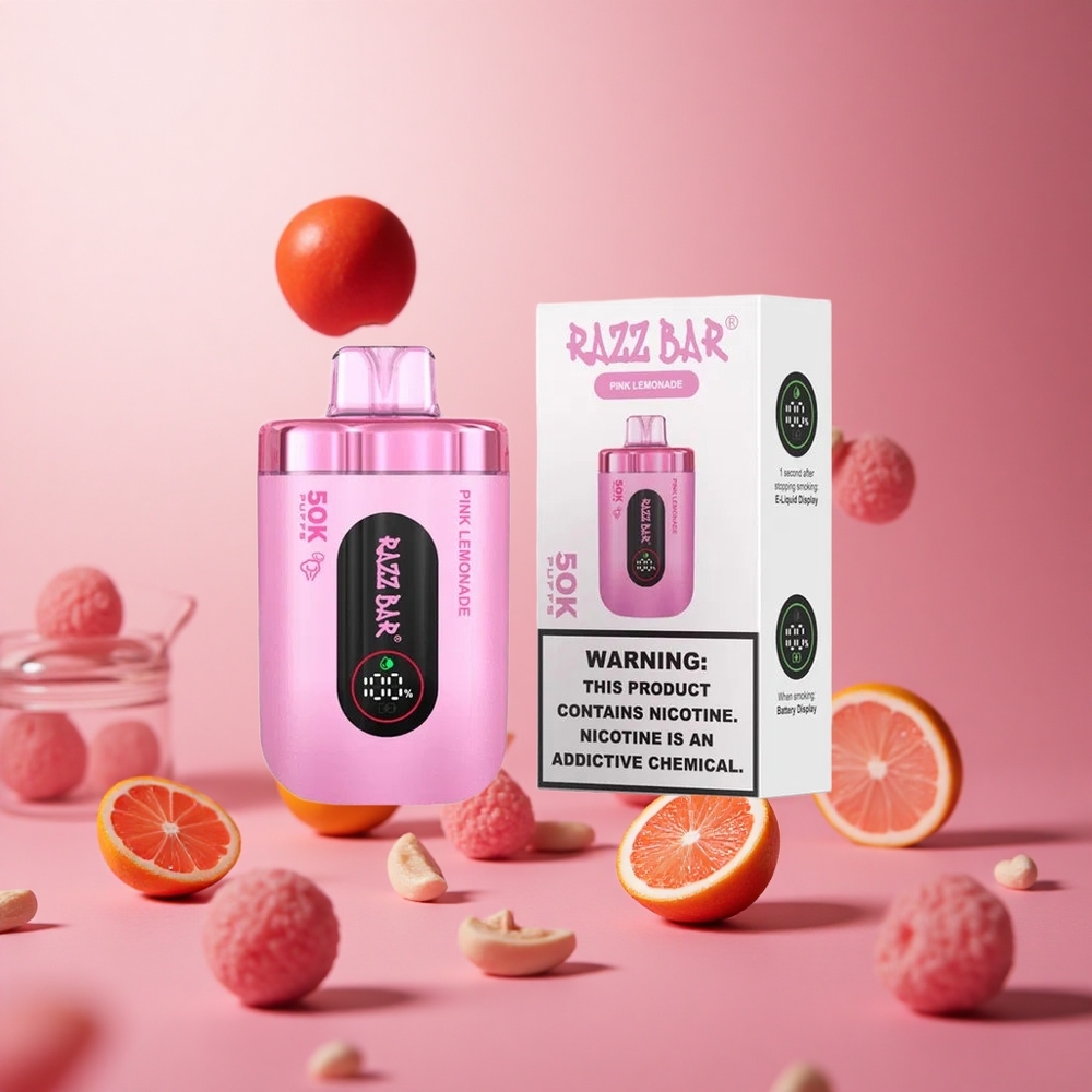 Pink Lemonade Razz Bar 50K Puffs 2% Nicotine Disposable Vape