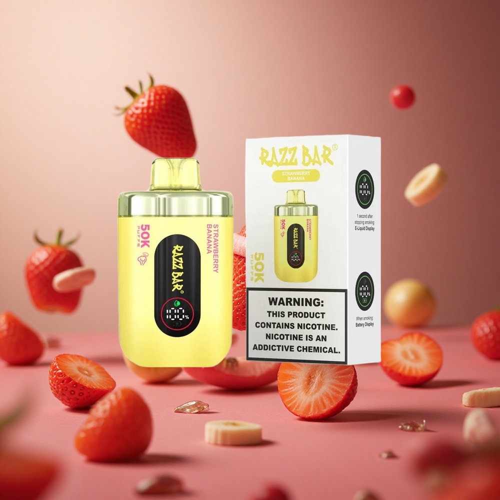 Strawberry Banana Razz Bar 50000 Puffs 1.0 Ohm Mesh Coil