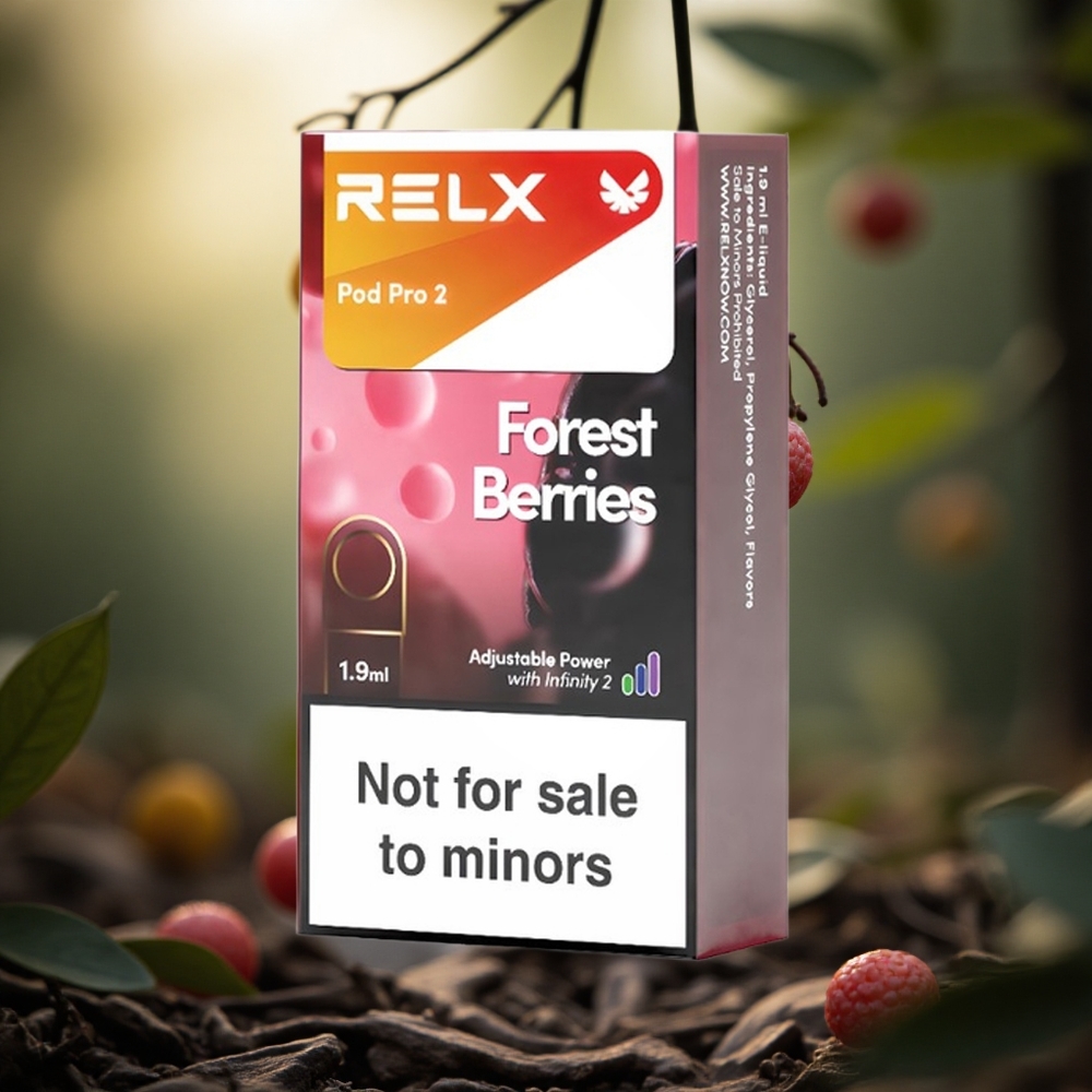 Forest Berries Relx Pod Pro 2 600 Puffs 1.9ml 3 Voltage Adjustment